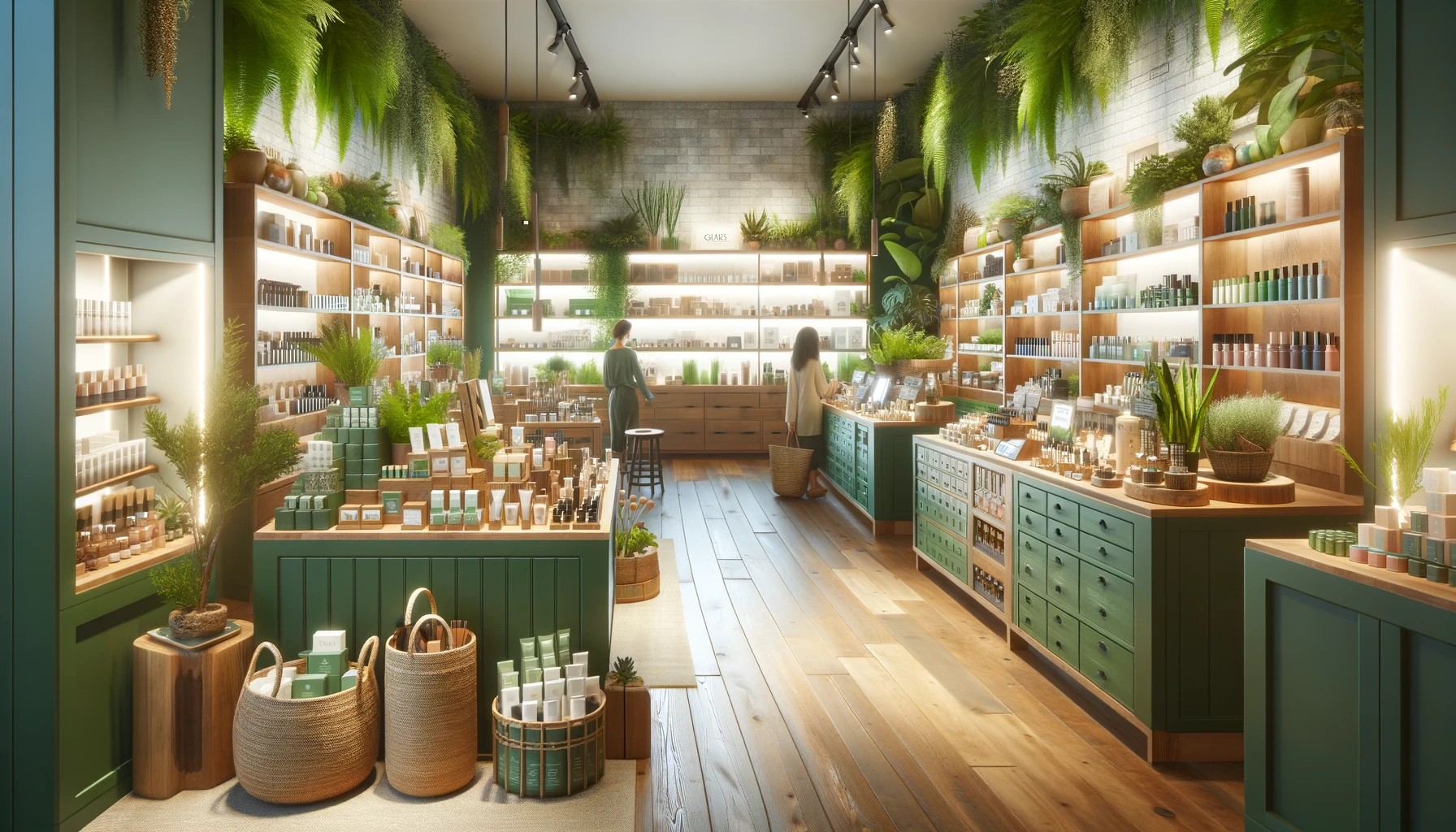 Eco-Friendly Beauty products in an eco-friendly shop